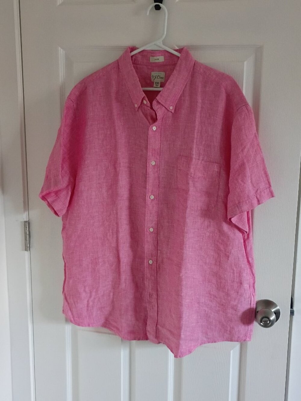 Pink Linen Jcrew Top Size XXL Slim